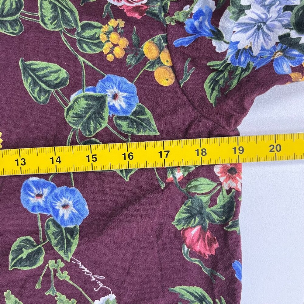 $395 NWOT SEE BY CHLOÉ Floral Print Cotton Top Blouse Size 40 Multicolor - Picture 15 of 16